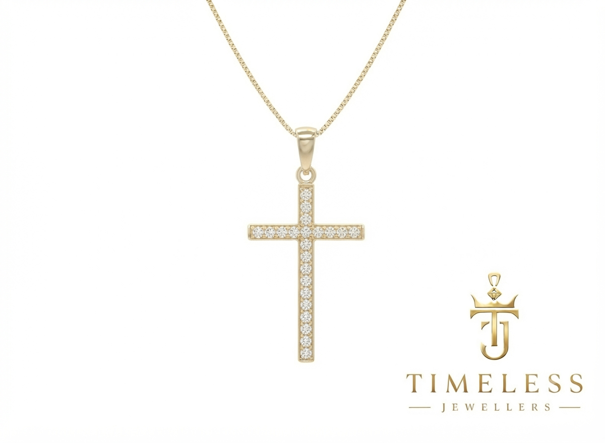 Grace of light moissanite cross