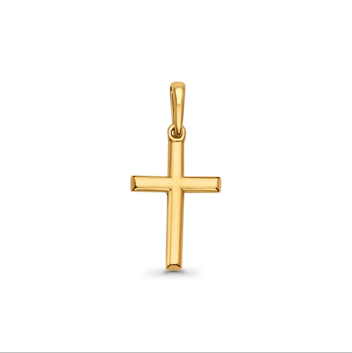 9k gold cross pendant
